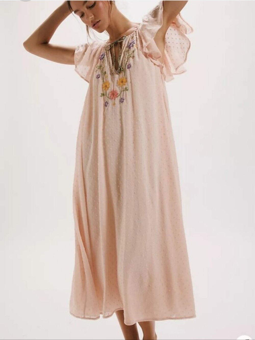 Free People Savannah Rose Midi Dress XS